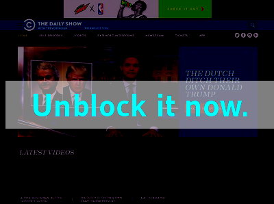 Click here to unblock The Daily Show