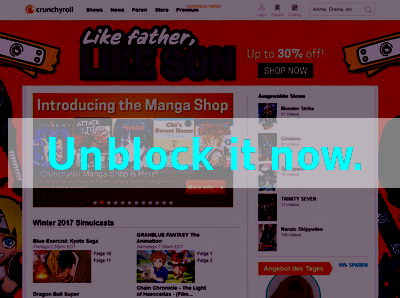 Click here to unblock Crunchyroll