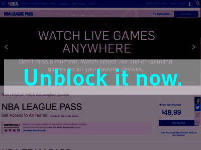Click here to unblock NBA League Pass