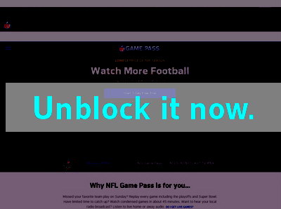 Click here to unblock NFL Game Pass