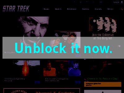 Click here to unblock Start Trek