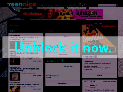 Click here to unblock TeenNick