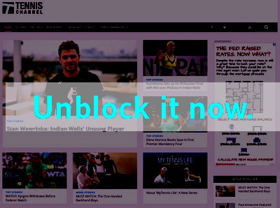 Click here to unblock Tennis Channel