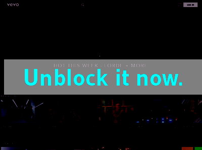 Click here to unblock Vevo
