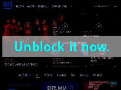 Click here to unblock We TV